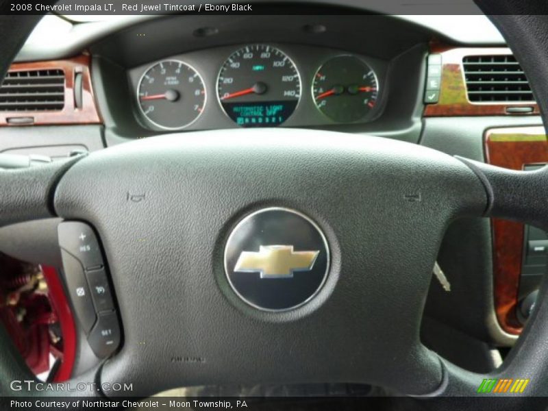 Red Jewel Tintcoat / Ebony Black 2008 Chevrolet Impala LT