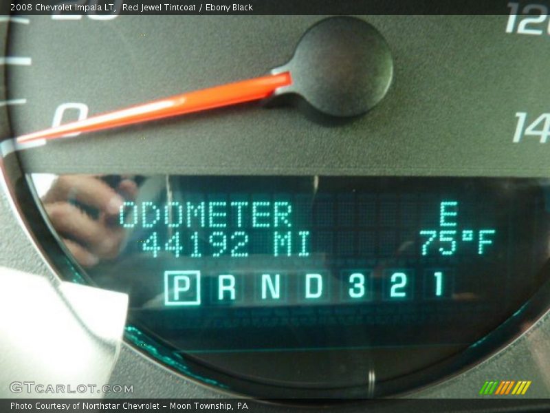 Red Jewel Tintcoat / Ebony Black 2008 Chevrolet Impala LT