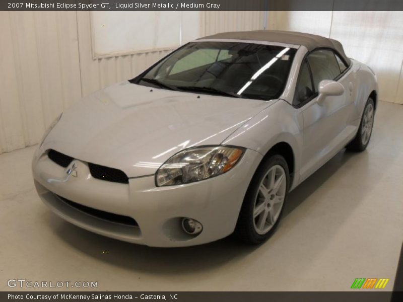 Liquid Silver Metallic / Medium Gray 2007 Mitsubishi Eclipse Spyder GT