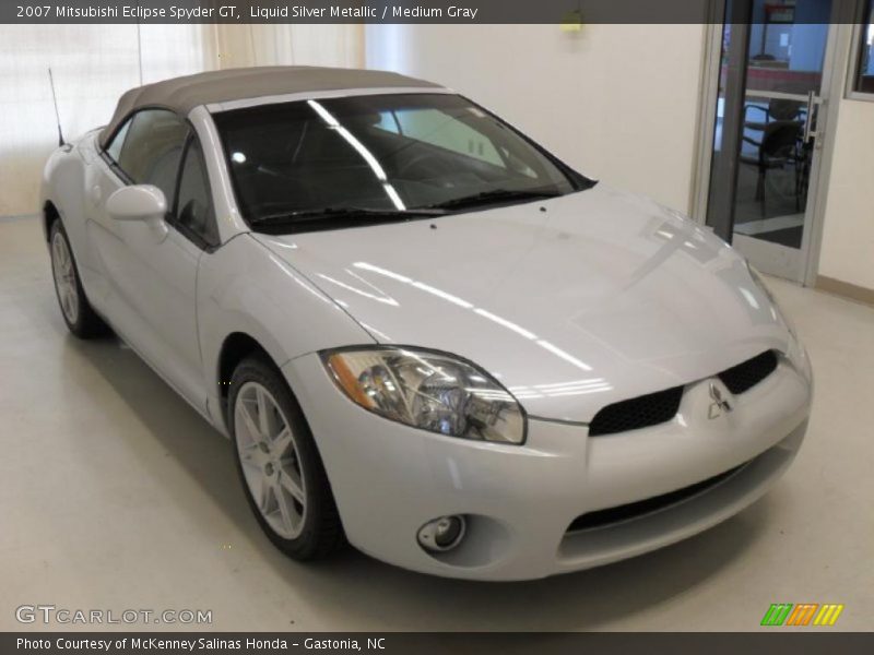 Liquid Silver Metallic / Medium Gray 2007 Mitsubishi Eclipse Spyder GT