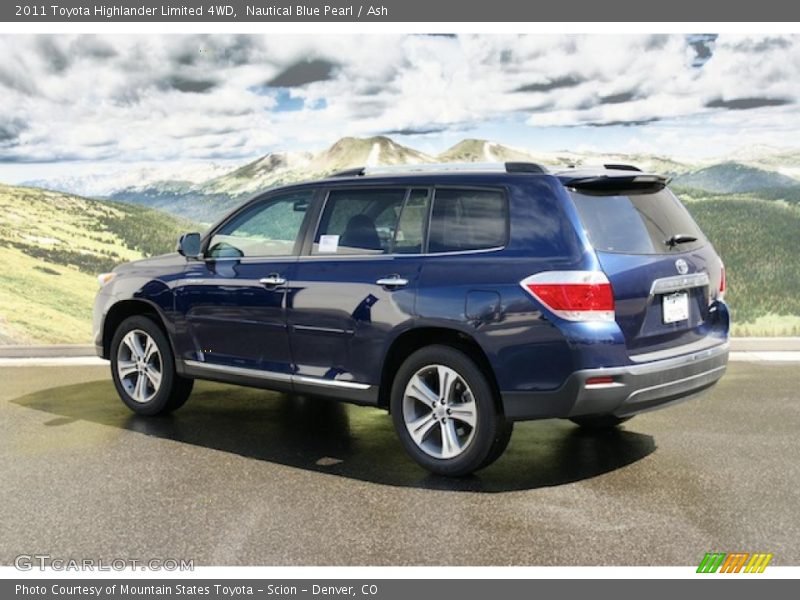 Nautical Blue Pearl / Ash 2011 Toyota Highlander Limited 4WD