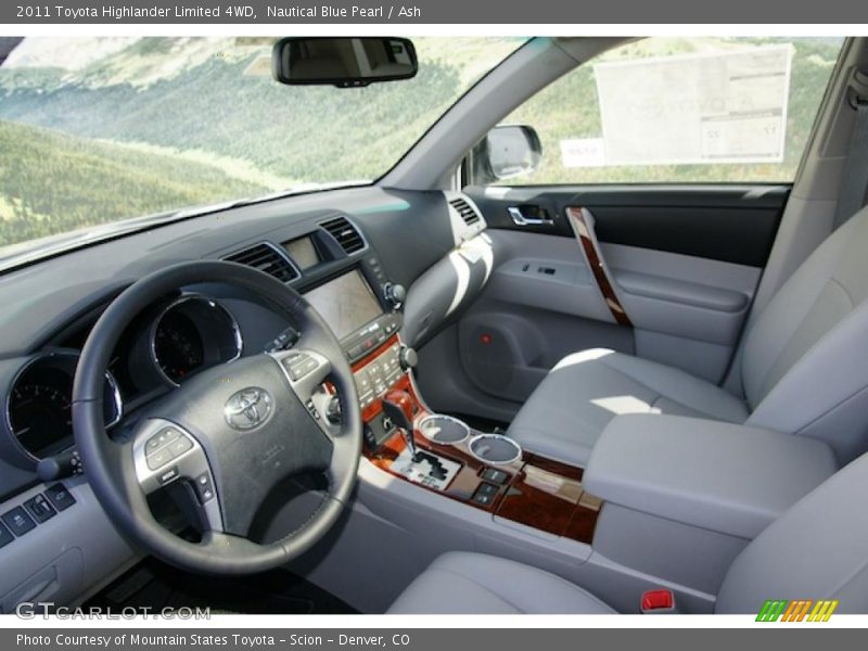Nautical Blue Pearl / Ash 2011 Toyota Highlander Limited 4WD