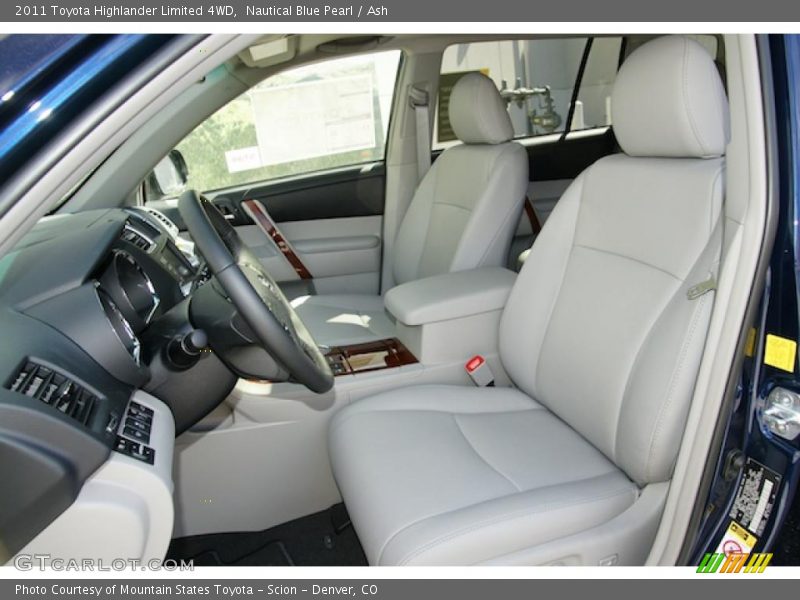 Nautical Blue Pearl / Ash 2011 Toyota Highlander Limited 4WD