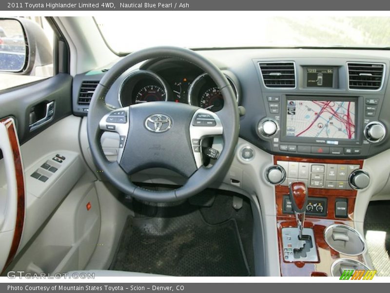 Nautical Blue Pearl / Ash 2011 Toyota Highlander Limited 4WD