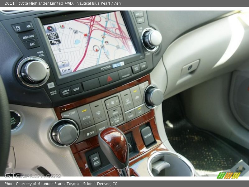 Nautical Blue Pearl / Ash 2011 Toyota Highlander Limited 4WD