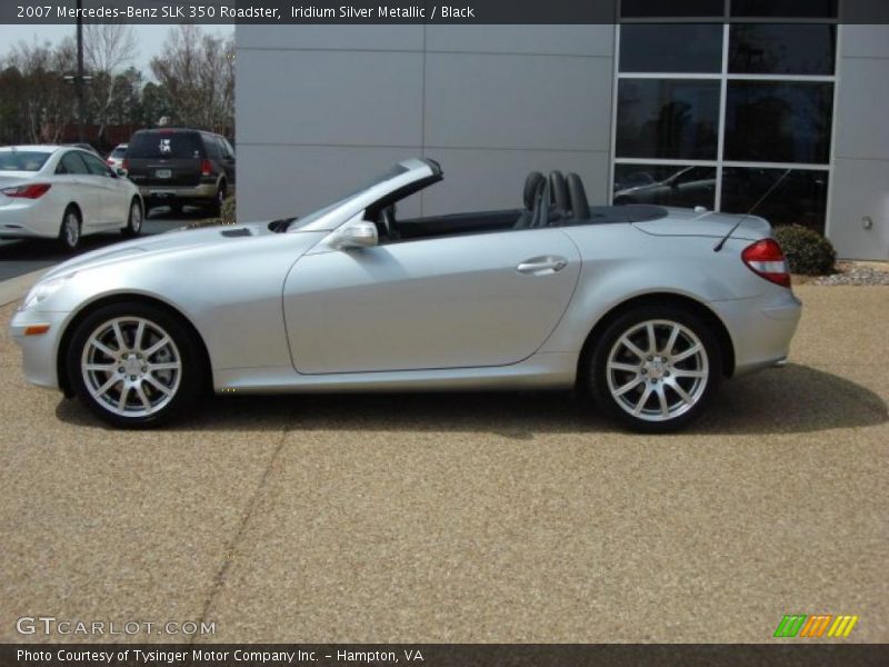Iridium Silver Metallic / Black 2007 Mercedes-Benz SLK 350 Roadster