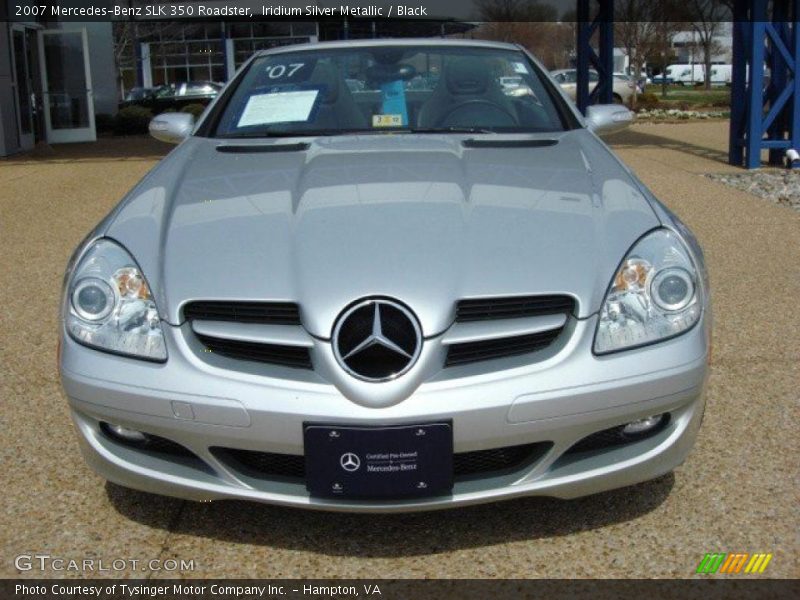 Iridium Silver Metallic / Black 2007 Mercedes-Benz SLK 350 Roadster