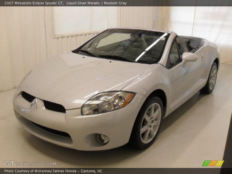 Liquid Silver Metallic / Medium Gray 2007 Mitsubishi Eclipse Spyder GT