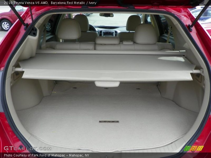  2010 Venza V6 AWD Trunk