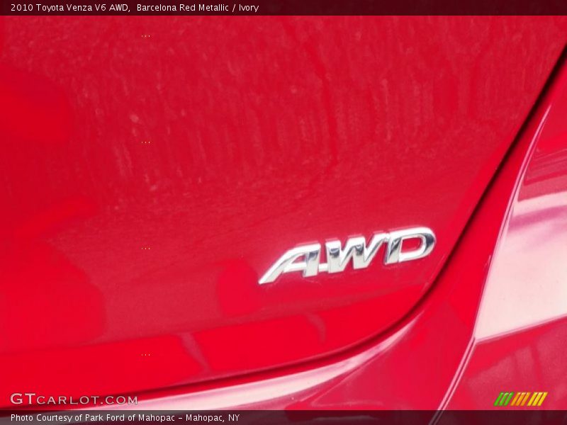 Barcelona Red Metallic / Ivory 2010 Toyota Venza V6 AWD