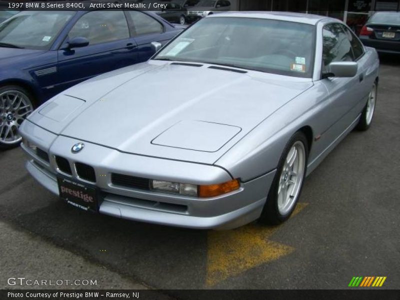 Arctic Silver Metallic / Grey 1997 BMW 8 Series 840Ci