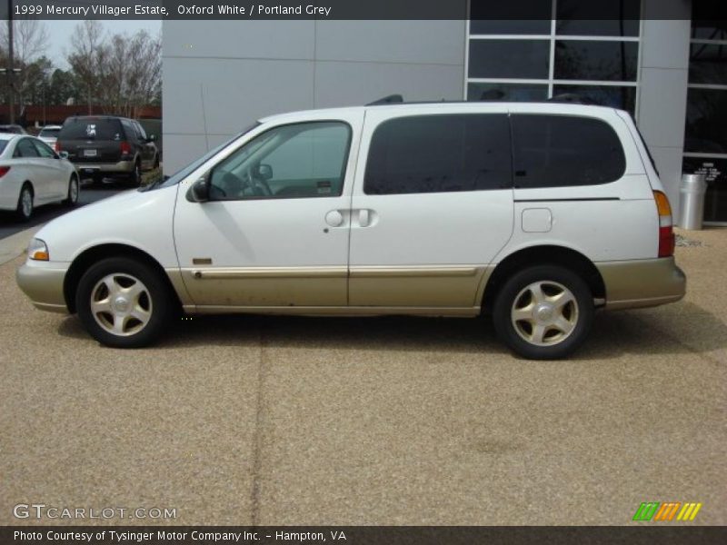 Oxford White / Portland Grey 1999 Mercury Villager Estate