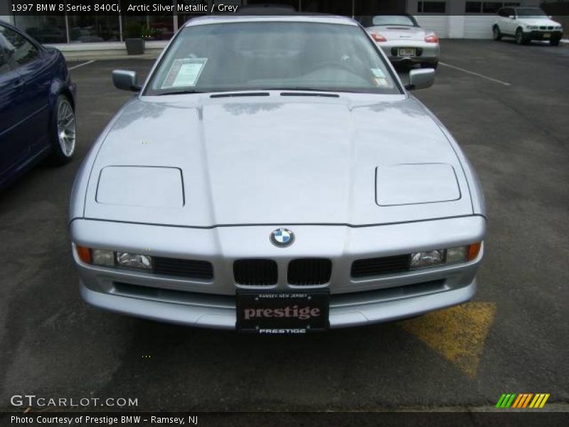 Arctic Silver Metallic / Grey 1997 BMW 8 Series 840Ci