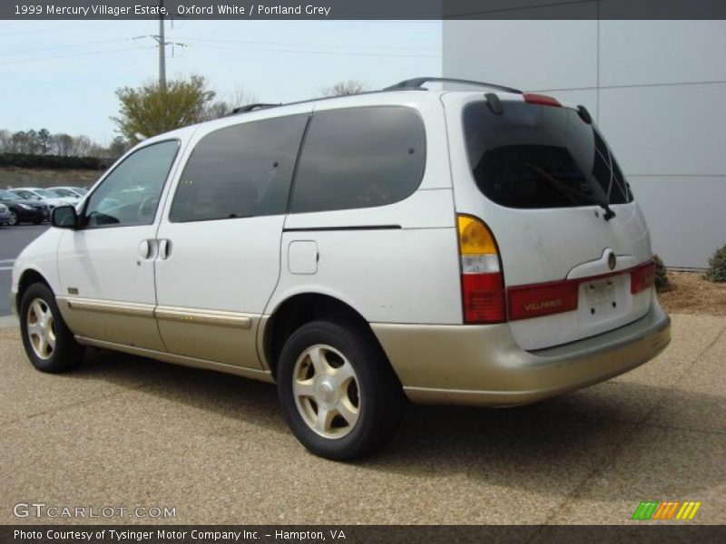 Oxford White / Portland Grey 1999 Mercury Villager Estate