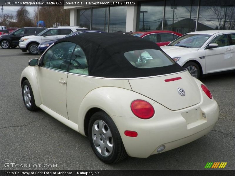 Harvest Moon Beige / Cream 2003 Volkswagen New Beetle GLS Convertible