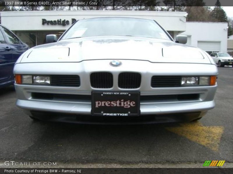 Arctic Silver Metallic / Grey 1997 BMW 8 Series 840Ci