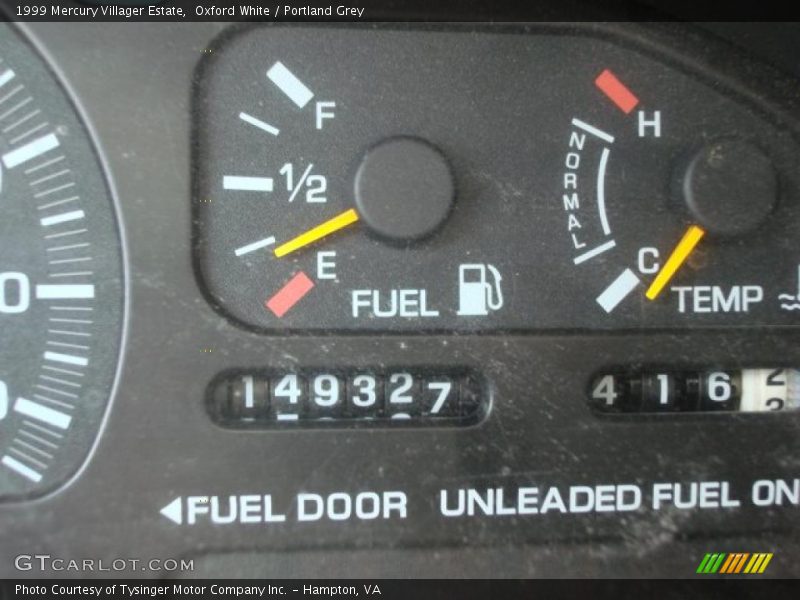 Oxford White / Portland Grey 1999 Mercury Villager Estate