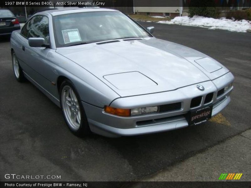 Arctic Silver Metallic / Grey 1997 BMW 8 Series 840Ci