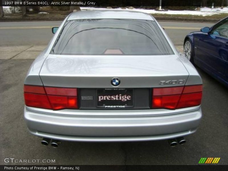 Arctic Silver Metallic / Grey 1997 BMW 8 Series 840Ci