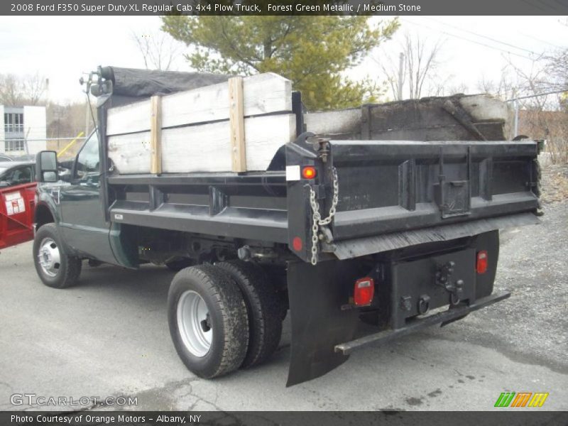 Forest Green Metallic / Medium Stone 2008 Ford F350 Super Duty XL Regular Cab 4x4 Plow Truck