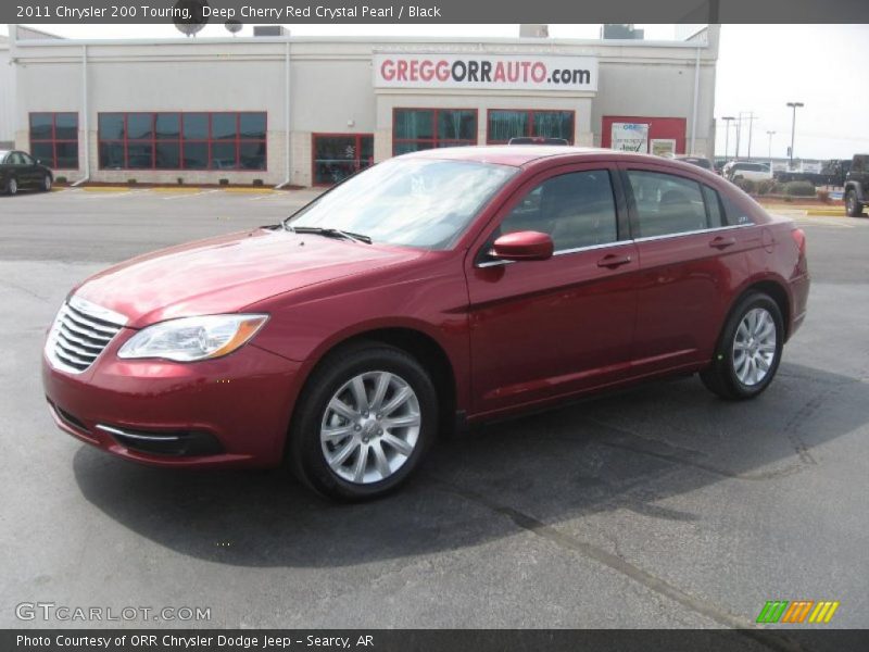 Deep Cherry Red Crystal Pearl / Black 2011 Chrysler 200 Touring