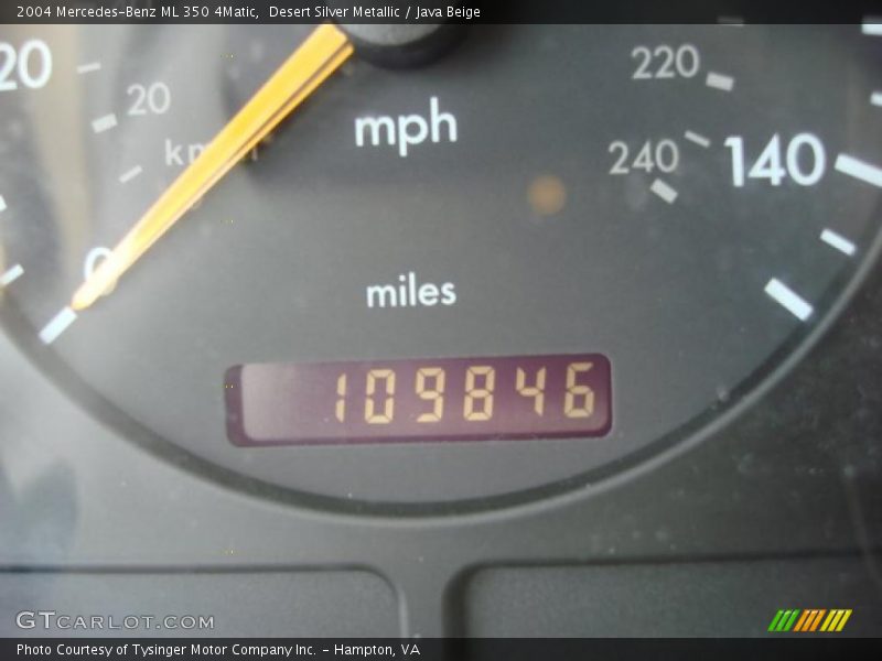 Desert Silver Metallic / Java Beige 2004 Mercedes-Benz ML 350 4Matic