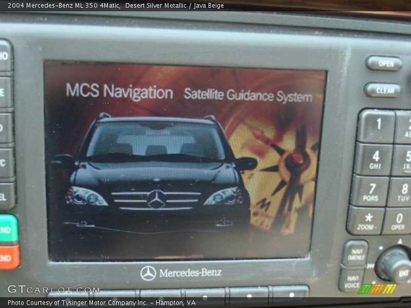 Desert Silver Metallic / Java Beige 2004 Mercedes-Benz ML 350 4Matic