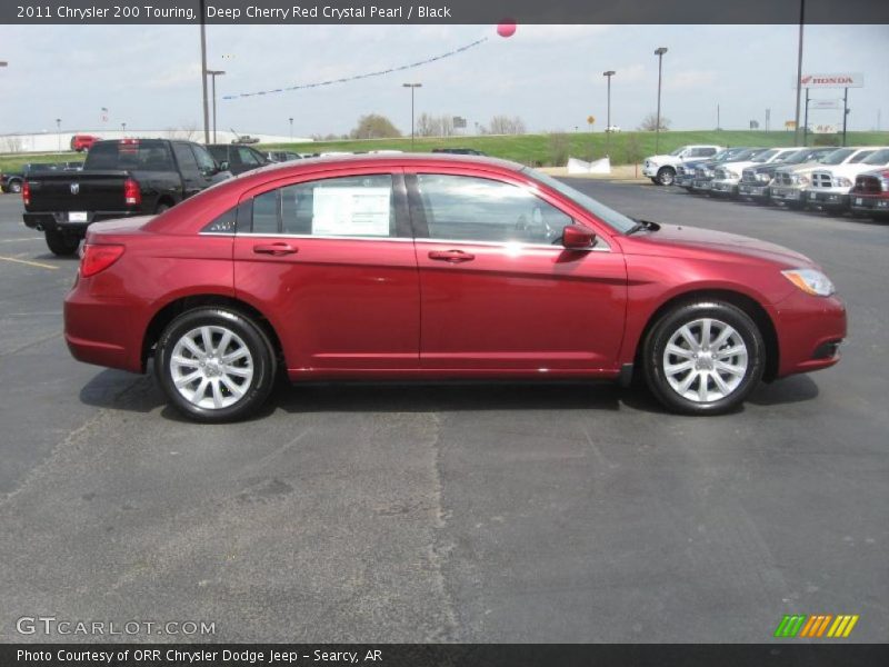 Deep Cherry Red Crystal Pearl / Black 2011 Chrysler 200 Touring