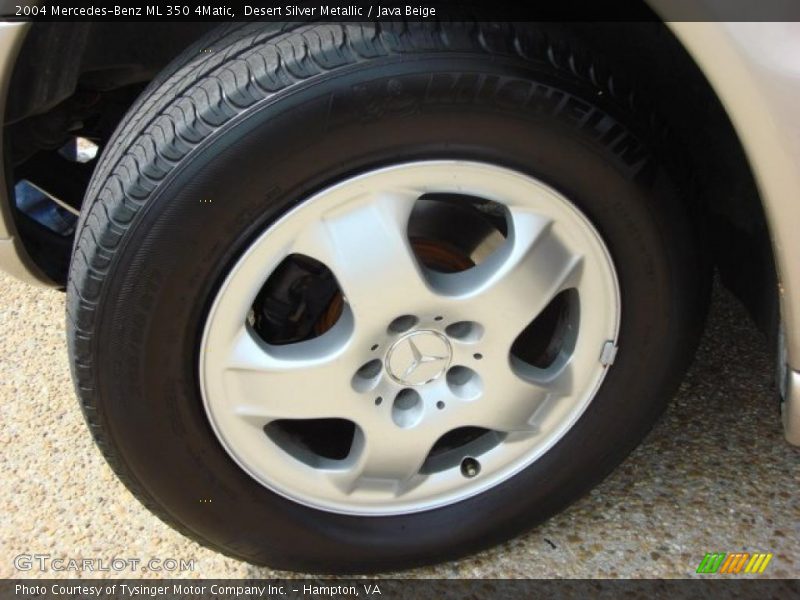 Desert Silver Metallic / Java Beige 2004 Mercedes-Benz ML 350 4Matic