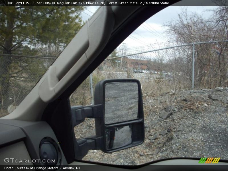 Forest Green Metallic / Medium Stone 2008 Ford F350 Super Duty XL Regular Cab 4x4 Plow Truck