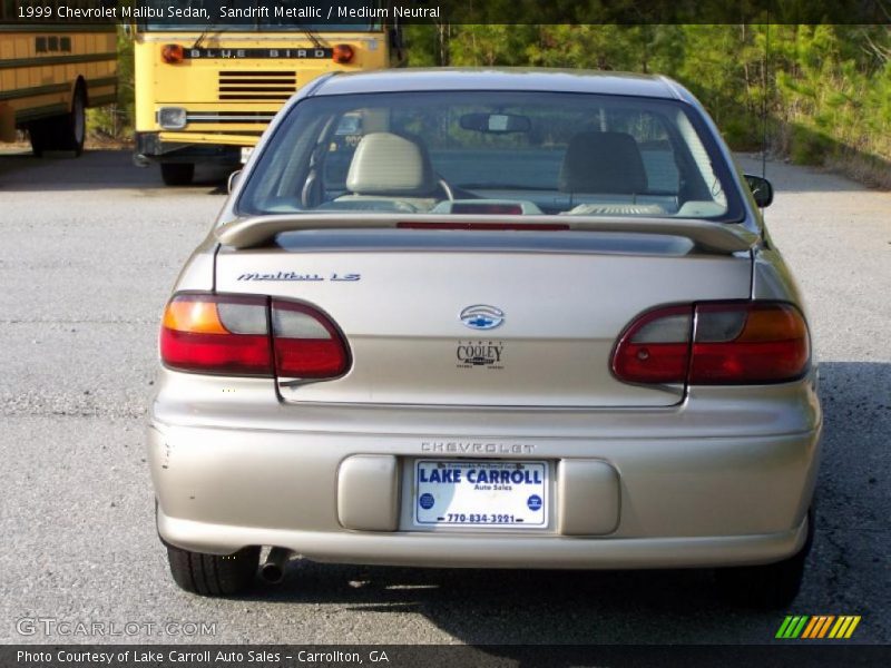 Sandrift Metallic / Medium Neutral 1999 Chevrolet Malibu Sedan