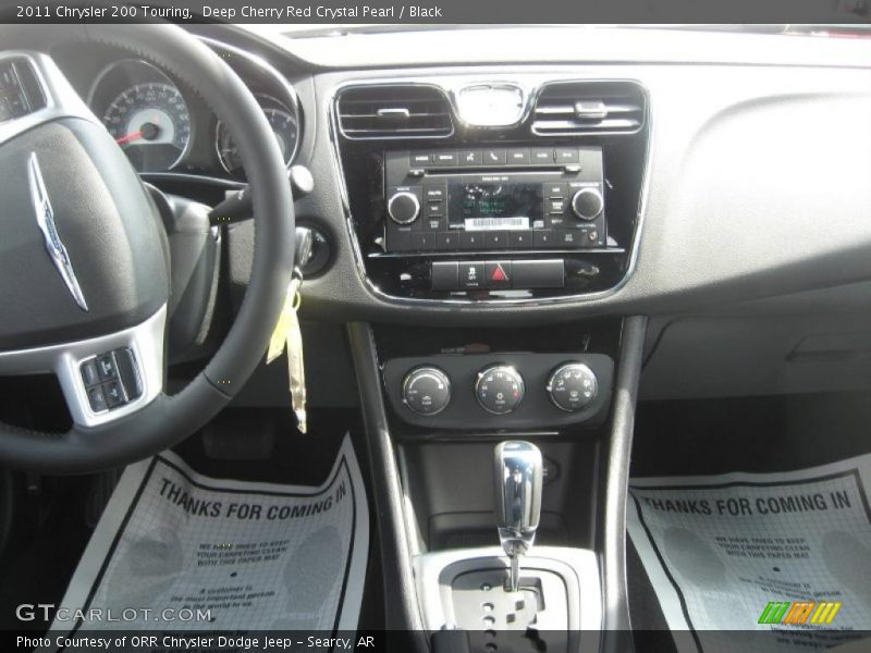 Deep Cherry Red Crystal Pearl / Black 2011 Chrysler 200 Touring