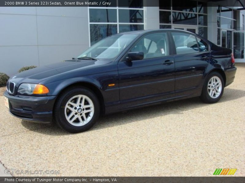 Orient Blue Metallic / Grey 2000 BMW 3 Series 323i Sedan