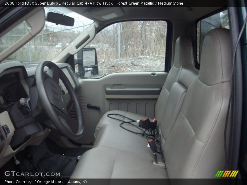  2008 F350 Super Duty XL Regular Cab 4x4 Plow Truck Medium Stone Interior