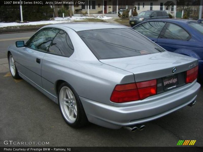 Arctic Silver Metallic / Grey 1997 BMW 8 Series 840Ci