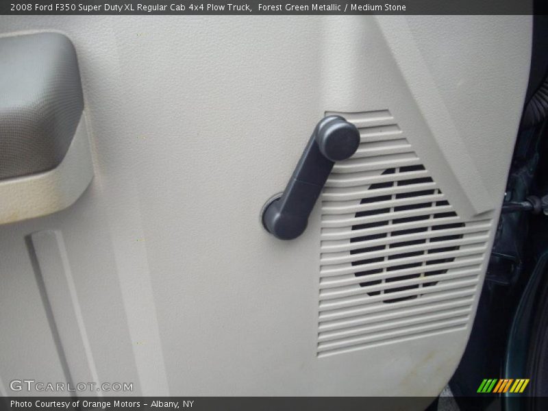 Forest Green Metallic / Medium Stone 2008 Ford F350 Super Duty XL Regular Cab 4x4 Plow Truck