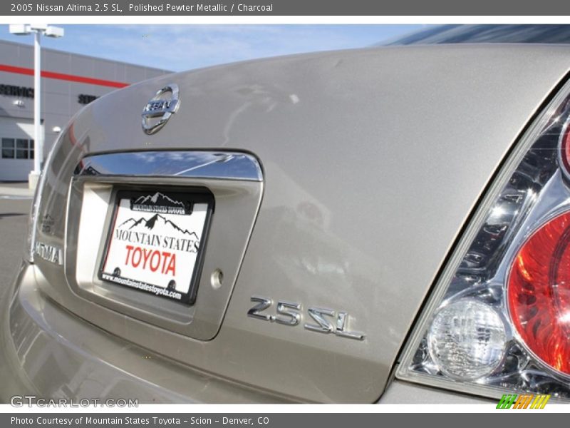 Polished Pewter Metallic / Charcoal 2005 Nissan Altima 2.5 SL