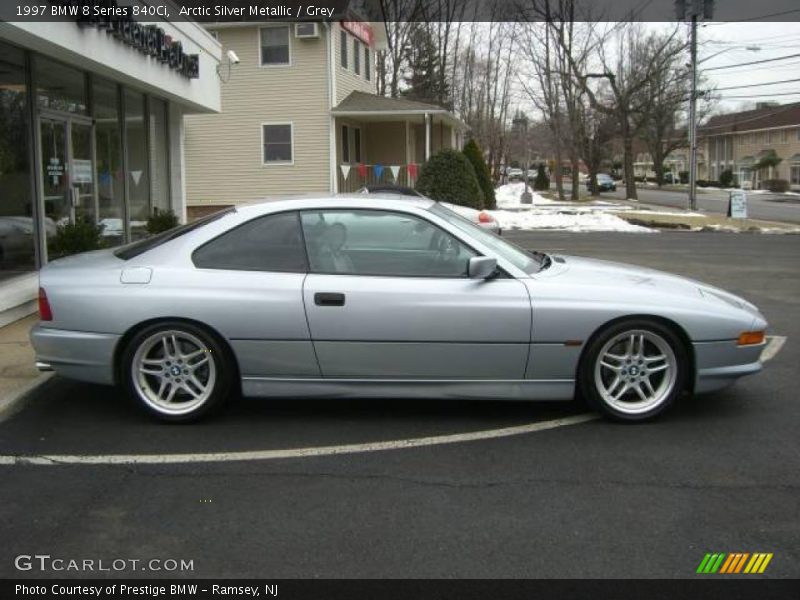 Arctic Silver Metallic / Grey 1997 BMW 8 Series 840Ci