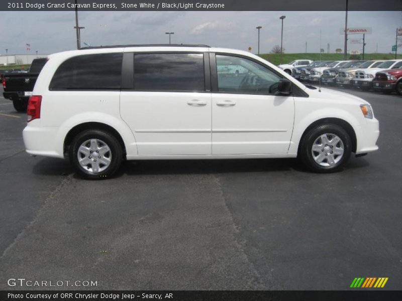 Stone White / Black/Light Graystone 2011 Dodge Grand Caravan Express
