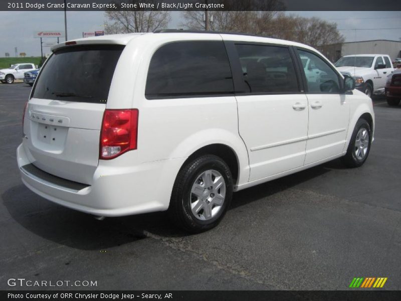 Stone White / Black/Light Graystone 2011 Dodge Grand Caravan Express