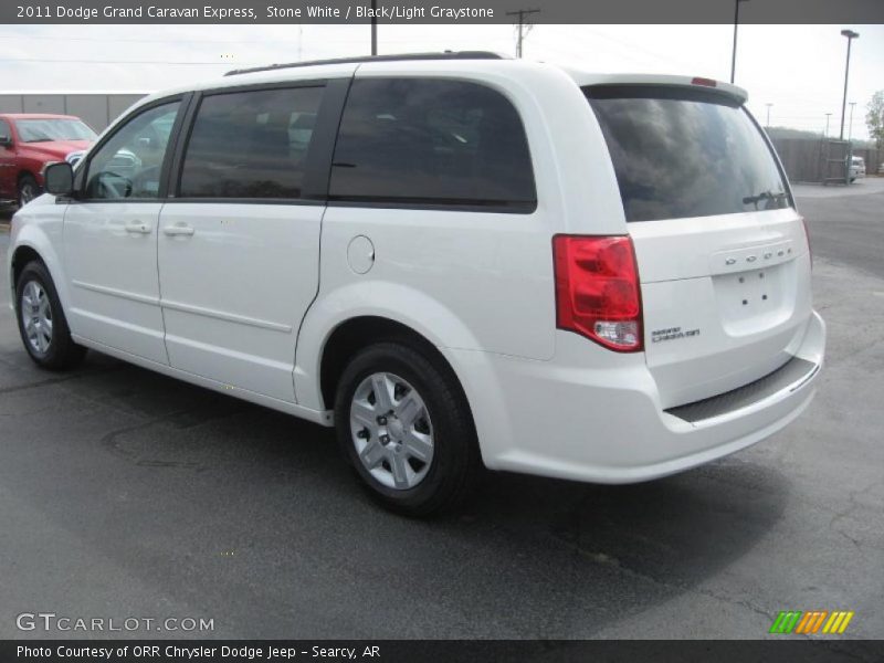 Stone White / Black/Light Graystone 2011 Dodge Grand Caravan Express