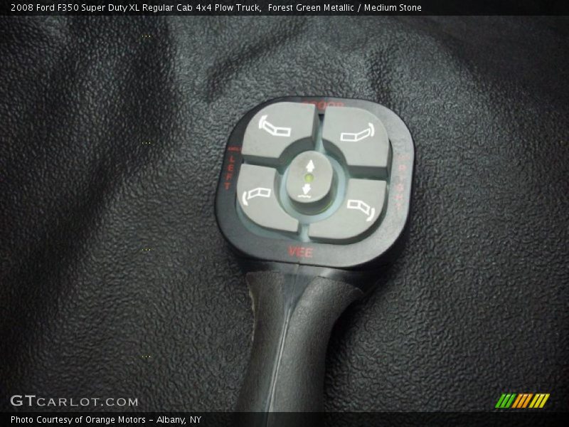 Forest Green Metallic / Medium Stone 2008 Ford F350 Super Duty XL Regular Cab 4x4 Plow Truck