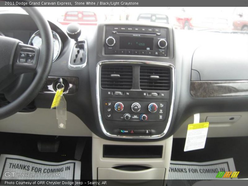 Stone White / Black/Light Graystone 2011 Dodge Grand Caravan Express