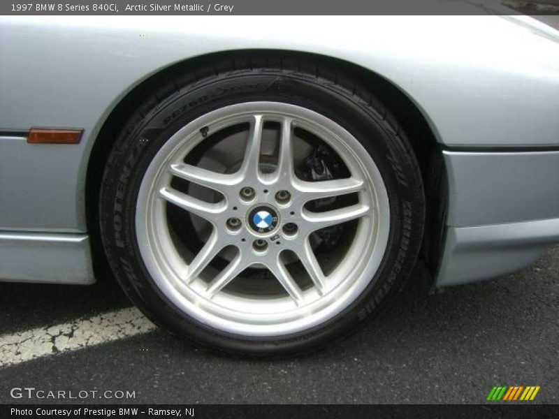 Arctic Silver Metallic / Grey 1997 BMW 8 Series 840Ci