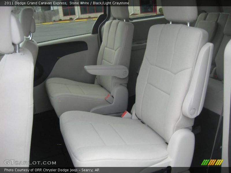 Stone White / Black/Light Graystone 2011 Dodge Grand Caravan Express