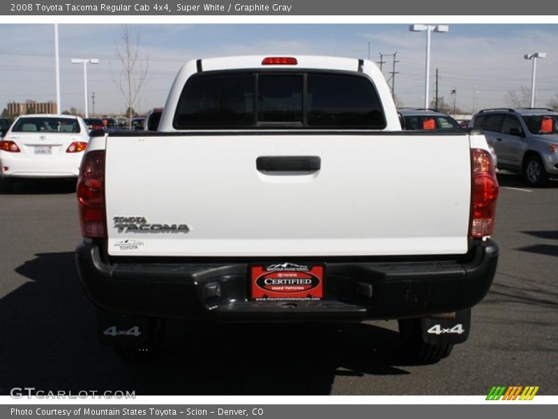 Super White / Graphite Gray 2008 Toyota Tacoma Regular Cab 4x4