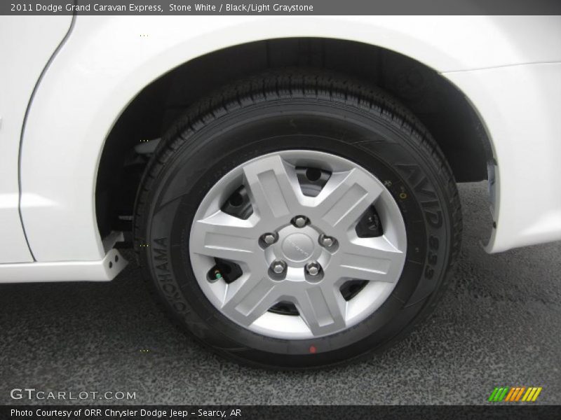 Stone White / Black/Light Graystone 2011 Dodge Grand Caravan Express