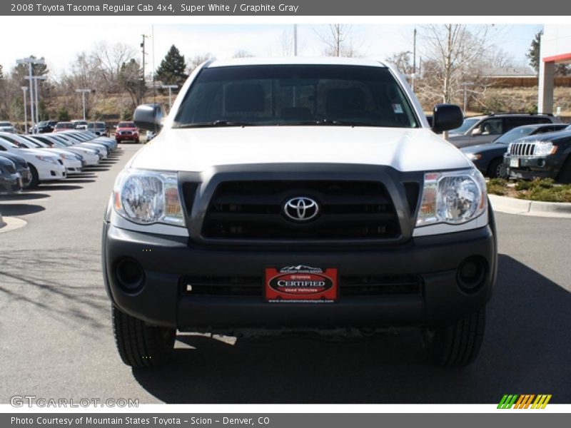 Super White / Graphite Gray 2008 Toyota Tacoma Regular Cab 4x4