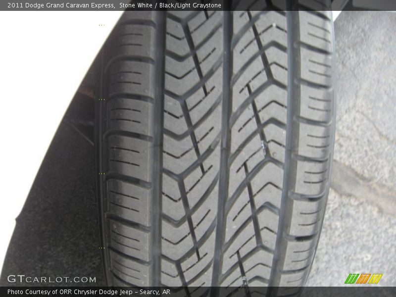 Stone White / Black/Light Graystone 2011 Dodge Grand Caravan Express