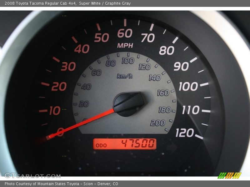 Super White / Graphite Gray 2008 Toyota Tacoma Regular Cab 4x4